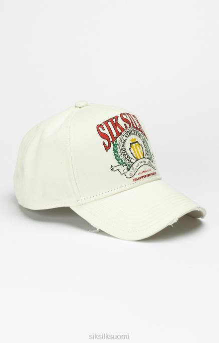 SikSilk ecru varsity trucker lippis sukupuolineutraali 6LR8228 lisävaruste