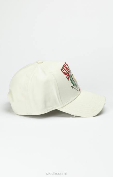 SikSilk ecru varsity trucker lippis sukupuolineutraali 6LR8228 lisävaruste