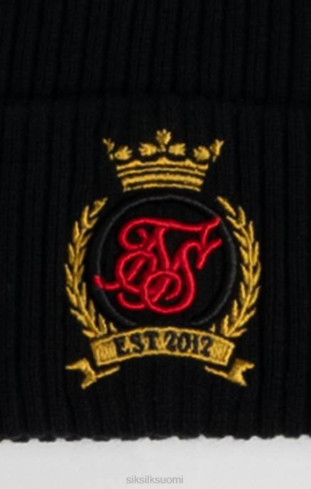 SikSilk musta crest pipo hattu sukupuolineutraali 6LR8230 lisävaruste