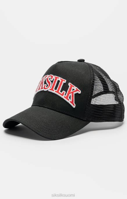 SikSilk musta mesh shadow logo trucker cap sukupuolineutraali 6LR8225 lisävaruste
