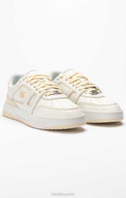 SikSilk ecru low top court trainer miehet 6LR813 jalkineet