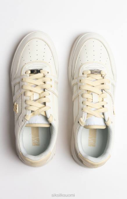 SikSilk ecru low top court trainer miehet 6LR813 jalkineet