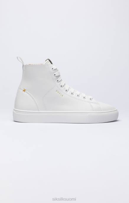 SikSilk valkoinen klassinen korkeavartinen tennari miehet 6LR819 jalkineet