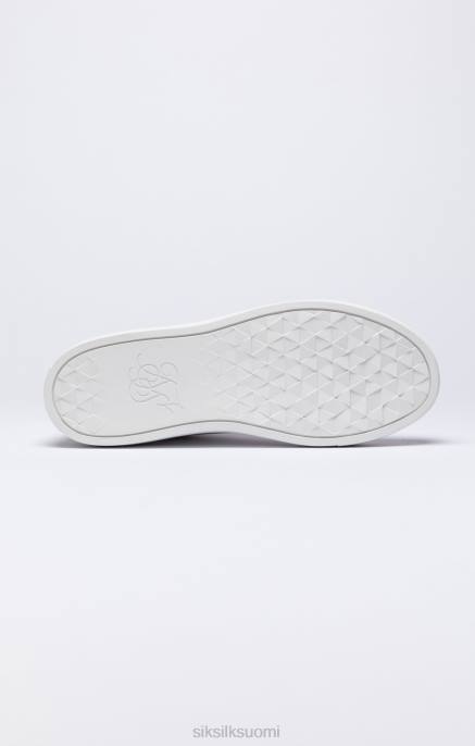 SikSilk valkoinen klassinen korkeavartinen tennari miehet 6LR819 jalkineet