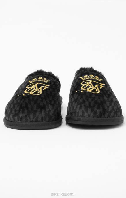 SikSilk x messi mustat tossut miehet 6LR823 jalkineet