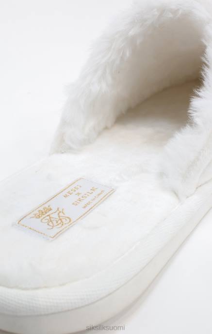 SikSilk x messi valkoiset tossut miehet 6LR88 jalkineet