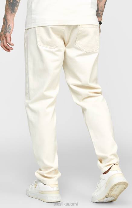 SikSilk ecru rento istuvuus denimfarkku miehet 6LR8545 vaatteet