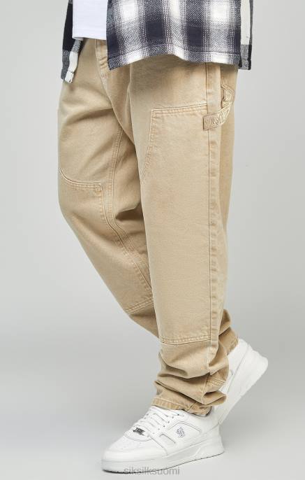 SikSilk ekru suoraan istuva puuseppäfarkku miehet 6LR8555 vaatteet