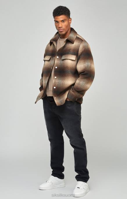 SikSilk mustat suoramaiset farkut miehet 6LR8560 vaatteet