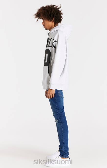 SikSilk sininen distressed slim fit farkku miehet 6LR8563 vaatteet