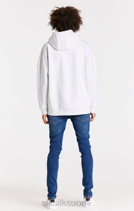 SikSilk sininen distressed slim fit farkku miehet 6LR8563 vaatteet