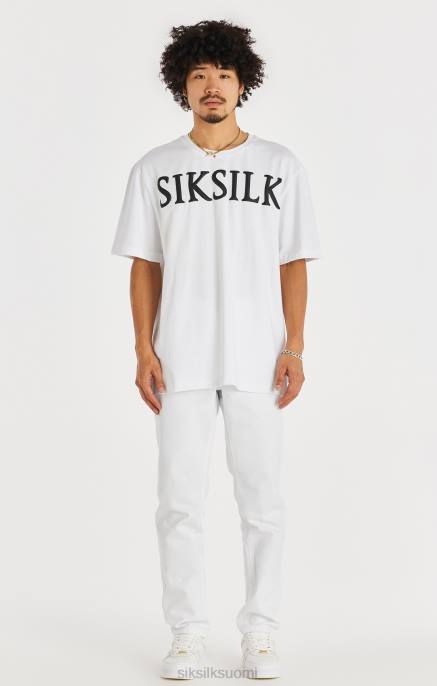SikSilk valkoinen suoramallinen denim miehet 6LR8547 vaatteet