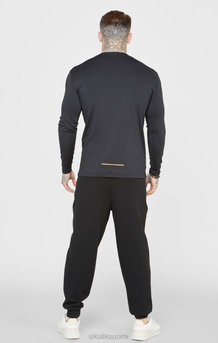 SikSilk mustat urheiluhousut miehet 6LR8520 vaatteet