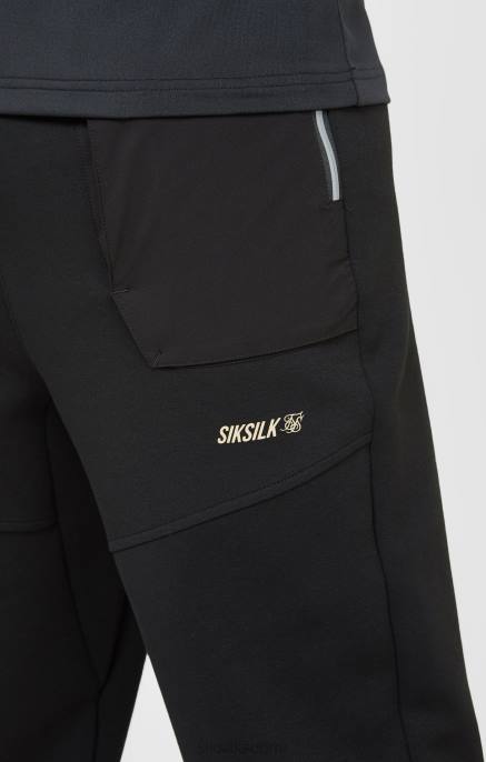 SikSilk mustat urheiluhousut miehet 6LR8520 vaatteet