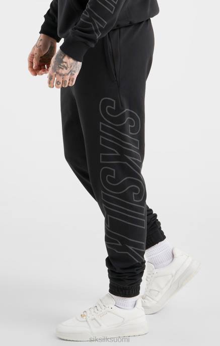 SikSilk mustat urheilulliset rennot isot merkkihousut miehet 6LR8525 vaatteet