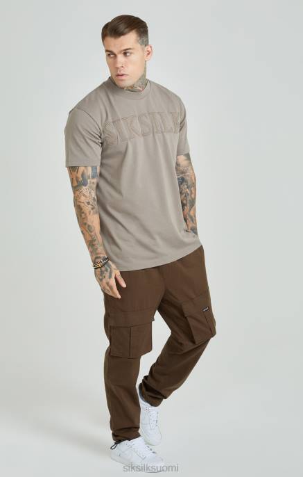 SikSilk ruskeat ripstop cargo-housut miehet 6LR8514 vaatteet