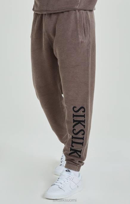 SikSilk ruskeat raskaansarjan loopback-lenkkarit miehet 6LR8537 vaatteet