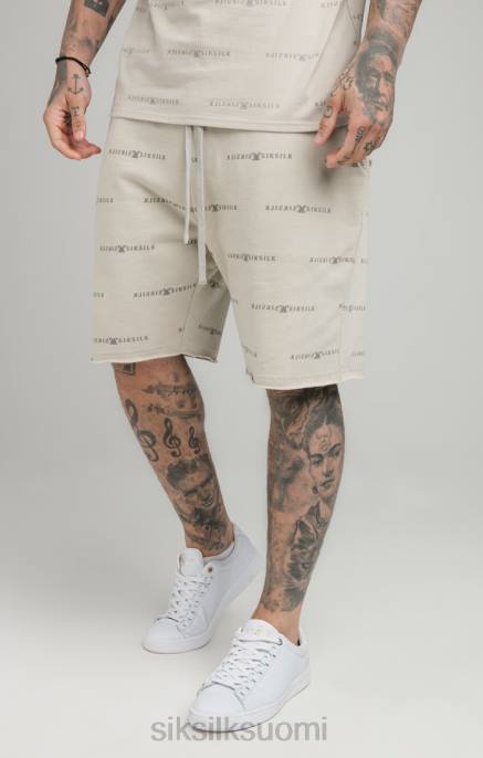 SikSilk beige heijastava printti lyhyt miehet 6LR8594 vaatteet