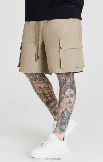 SikSilk beige ripstop cargo short miehet 6LR8578 vaatteet