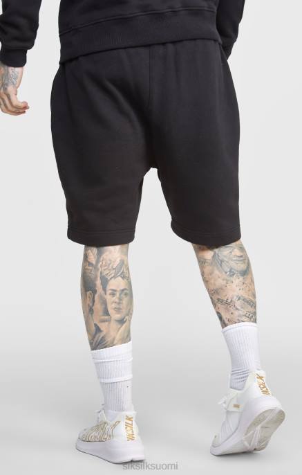 SikSilk musta kirjoituskirjailu lyhyt miehet 6LR8581 vaatteet