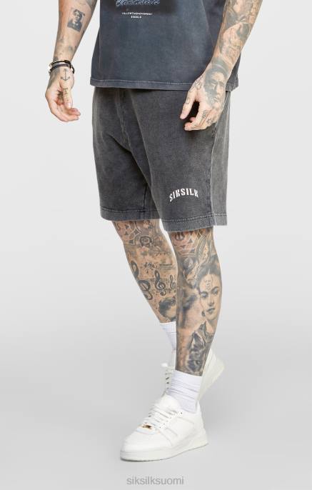 SikSilk mustat graafiset rennot shortsit miehet 6LR8567 vaatteet