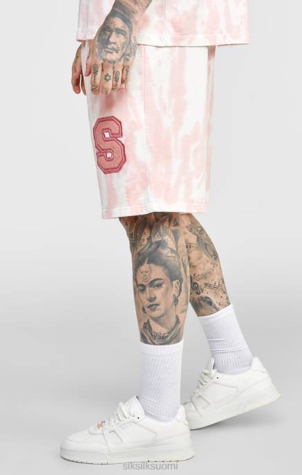SikSilk pinkki tie dye jogger short miehet 6LR8574 vaatteet