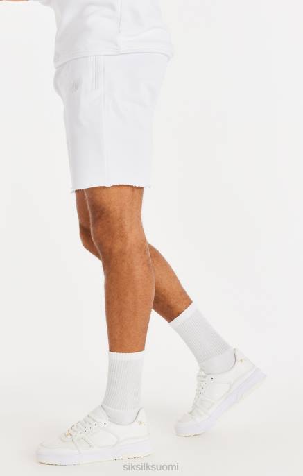 SikSilk rento lento raakahelma shortsit - valkoiset miehet 6LR8589 vaatteet