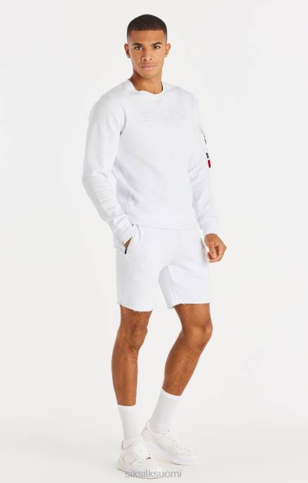 SikSilk rento lento raakahelma shortsit - valkoiset miehet 6LR8589 vaatteet