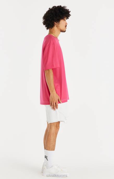 SikSilk valkoinen raakahelma distressed denim lyhyt miehet 6LR8600 vaatteet