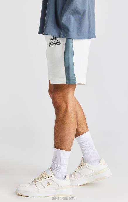 SikSilk valkoinen ruusu brodeerattu lyhyt miehet 6LR8584 vaatteet