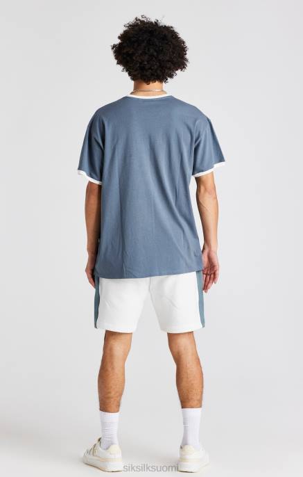 SikSilk valkoinen ruusu brodeerattu lyhyt miehet 6LR8584 vaatteet