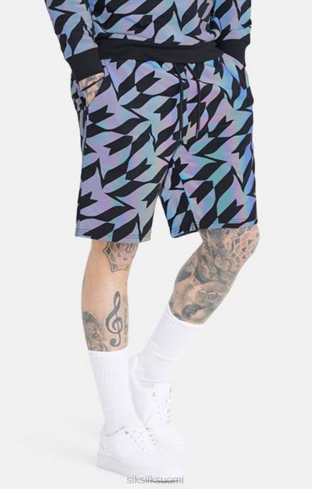 SikSilk x messi musta irisoiva lyhyt miehet 6LR8580 vaatteet