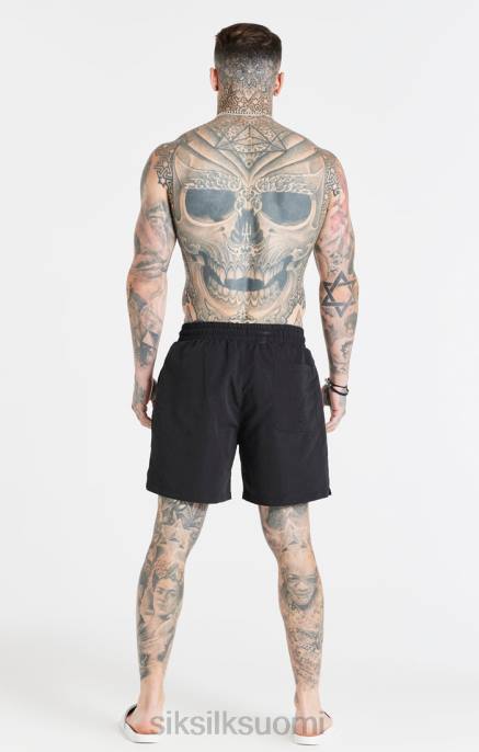 SikSilk musta Essential uintilyhyt miehet 6LR8617 vaatteet