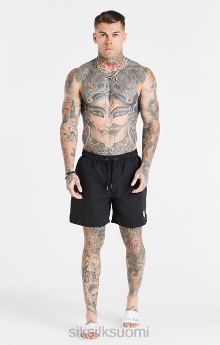 SikSilk musta Essential uintilyhyt miehet 6LR8617 vaatteet
