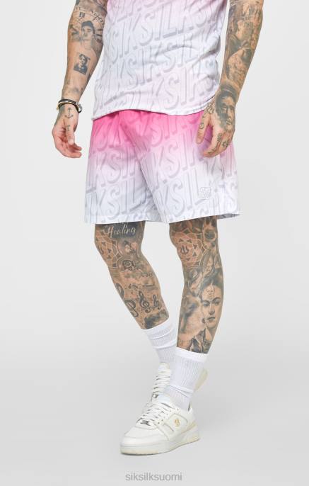 SikSilk vaaleanpunainen logo fade swim short miehet 6LR8614 vaatteet