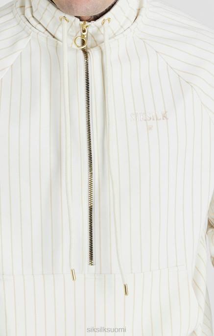 SikSilk ecru retro puolivetoketjullinen tracktop miehet 6LR8438 vaatteet
