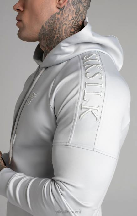 SikSilk harmaa paneelihuppari miehet 6LR8411 vaatteet