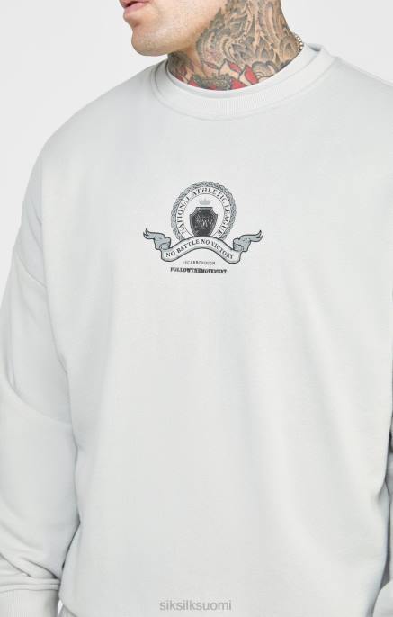 SikSilk harmaa yliopistopaita miehet 6LR8444 vaatteet