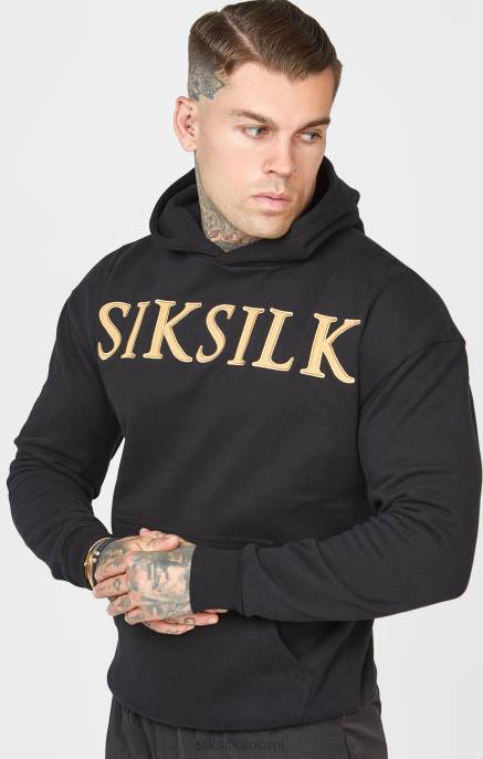 SikSilk kultainen applikoitu huppari miehet 6LR8436 vaatteet