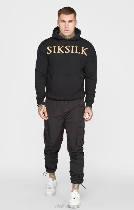 SikSilk kultainen applikoitu huppari miehet 6LR8436 vaatteet