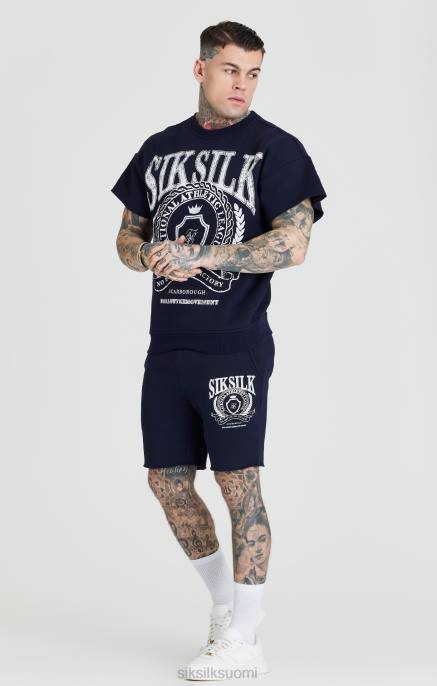SikSilk laivastonsininen yliopistopaita miehet 6LR8445 vaatteet