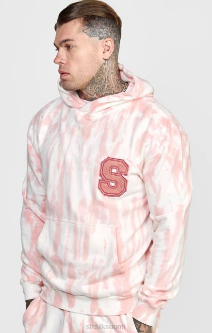 SikSilk pinkki solmiovärjäyshuppari miehet 6LR8421 vaatteet