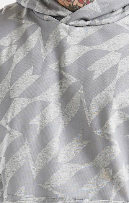 SikSilk x messi hopeaprintti huppari miehet 6LR8447 vaatteet