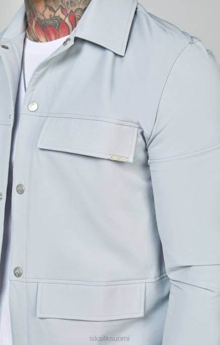 SikSilk harmaa käyttöpaita miehet 6LR8462 vaatteet