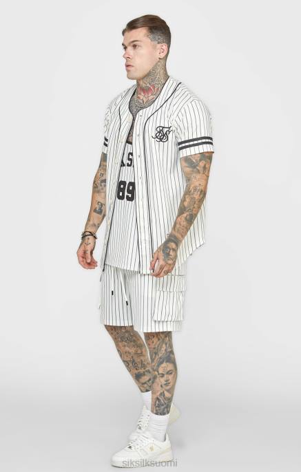 SikSilk beige baseball-paita miehet 6LR8391 vaatteet