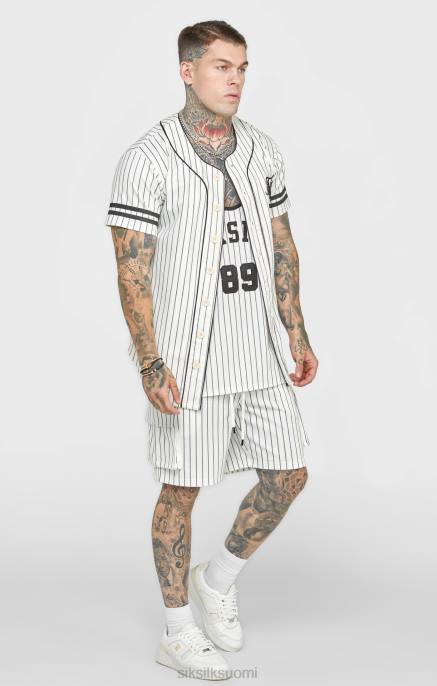 SikSilk beige baseball-paita miehet 6LR8391 vaatteet