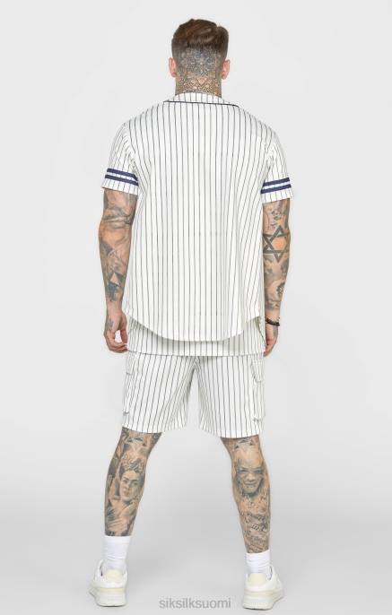 SikSilk beige baseball-paita miehet 6LR8391 vaatteet