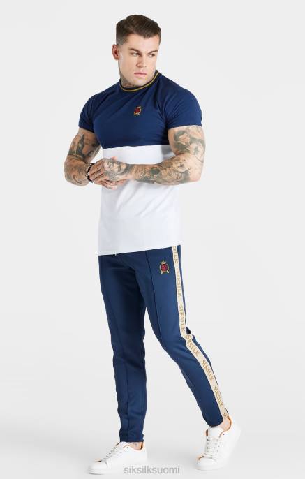 SikSilk laivastonsininen leikkaus ja ompelu lihasmallinen t-paita miehet 6LR8377 vaatteet