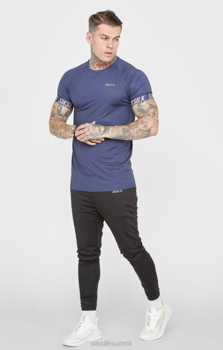 SikSilk laivastonsininen urheilullinen t-paita miehet 6LR8371 vaatteet