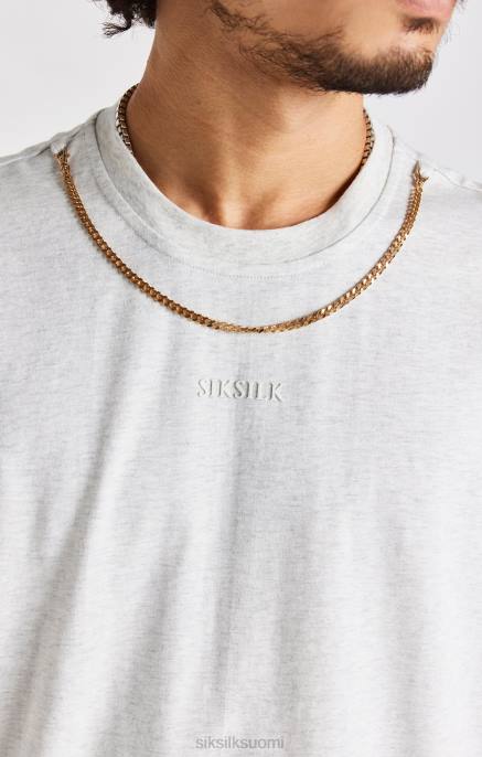 SikSilk lumimerteli ylisuuri ketjullinen t-paita miehet 6LR8388 vaatteet